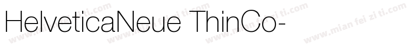 HelveticaNeue ThinCo字体转换